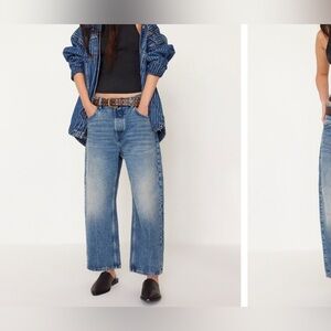 NWOT Free People We the Free Deep Trance Dropped Boyfriend Jeans from beyond